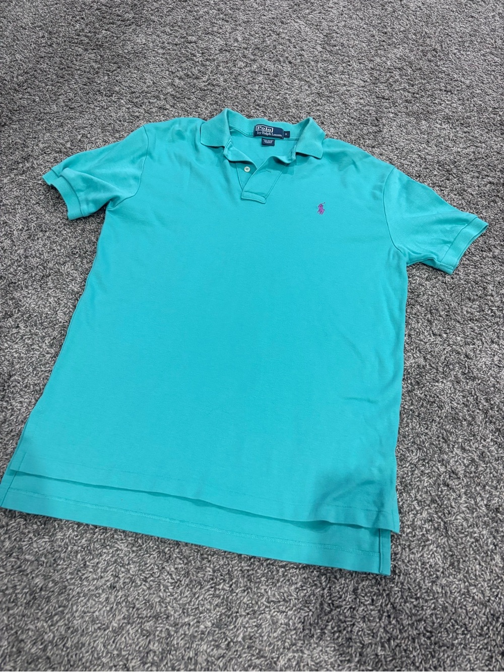 Ralph Lauren Aqua/Turquoise Short-Sleeve Polo
